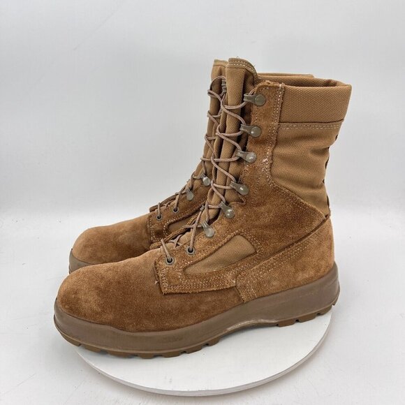 Belleville Goretex Men Size 13 Brown Suede Lace Up Waterproof Flight Combat Boot - Picture 1 of 15
